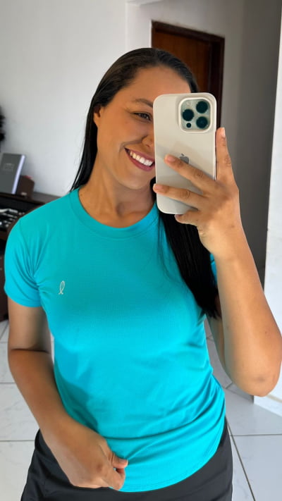 BLUSA PARA MALHAR BABY LOOK DRY FIT TAMANHO GG