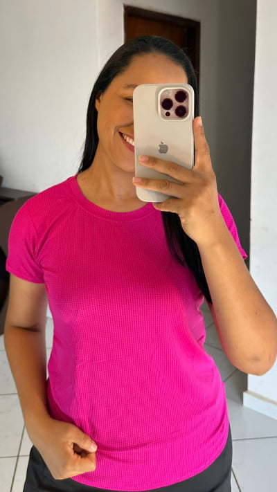 BLUSA PARA MALHAR BABY LOOK DRY FIT TAMANHO GG