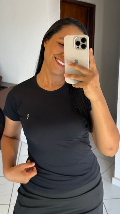 BLUSA PARA MALHAR BABY LOOK DRY FIT TAMANHO GG