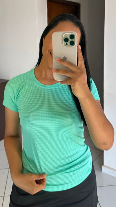 BLUSA PARA MALHAR BABY LOOK DRY FIT TAMANHO M