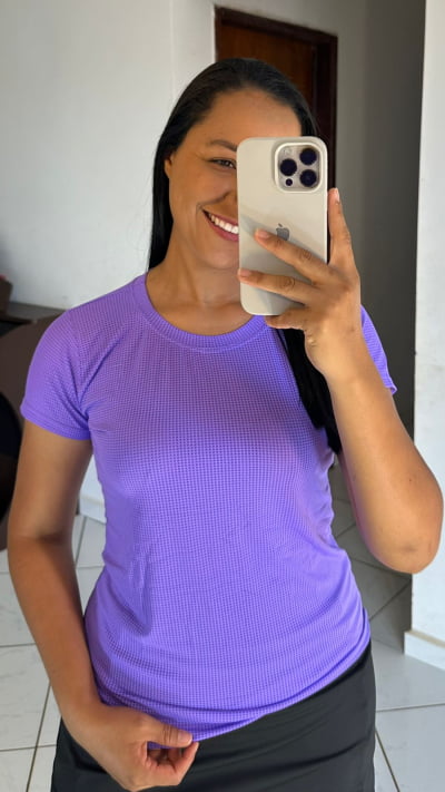 BLUSA PARA MALHAR BABY LOOK DRY FIT TAMANHO M